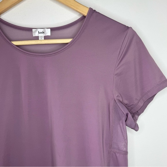 Knix Momenta Active T-Shirt Breathable Mesh Women’s Small Lavender Running EUC - Picture 3 of 6